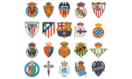 Spanish Soccer Vectors - Liga de Futbol
