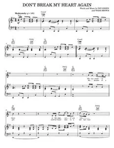 Don't Break My Heart Again - Pat Green (Piano-Vocal-Guitar)