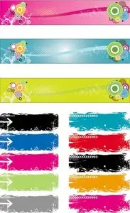 Color Banners Vector