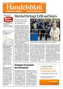 Handelsblatt News am Abend vom 21.07.2011
