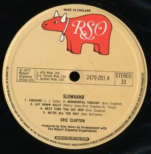 Eric Clapton ‎– Slowhand  {Original UK} vinyl rip 24/96