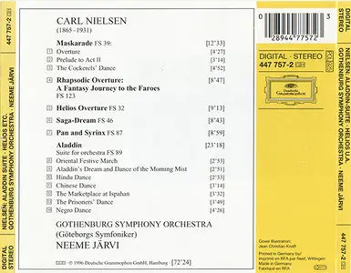 Carl Nielsen - Gothenburg Symphony Orchestra / Neeme Järvi - Aladdin Suite, Maskarade, Etc. (1996)