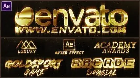 Luxury Gold Text Logo Intro 39781291