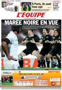 L'Equipe du Vendredi 23 Septembre 2011
