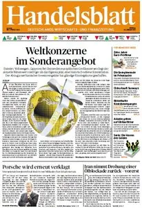 Das Handelsblatt vom 02. Januar 2012