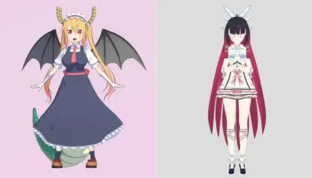 Maidragon - Tohru and Columbina Genshin Impact