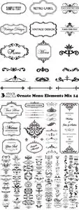 Vectors - Ornate Menu Elements Mix 14