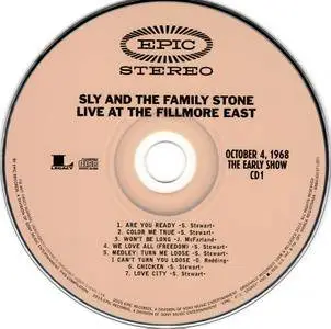 Sly & The Family Stone - Live At The Fillmore East 1968 (2015) [4CD Box Set]