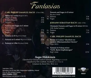 Aapo Häkkinen - Carl Philipp Emanuel Bach: Fantasias (2023)