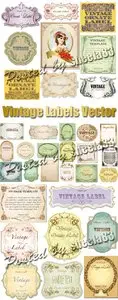 Vintage Labels Vector 3