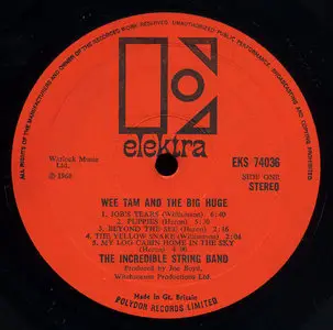 The Incredible String Band - Wee Tam and The Big Huge (Elektra 1968) 24-bit/96kHz Vinyl Rip