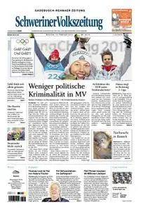 Schweriner Volkszeitung Gadebusch-Rehnaer Zeitung - 12. Februar 2018