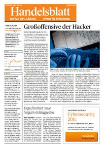Handelsblatt News am Abend vom 03.08.2011