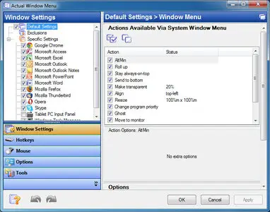 Actual Window Menu 8.5