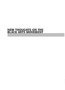 New Thoughts on the Black Arts Movement