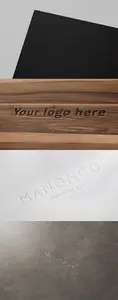 4 Logo Mock up Templates PSD