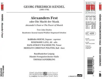 Thomas Sanderling, Handel-Festspielorchester Halle - Handel: Alexanders Fest (1997)