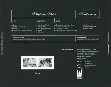 Haus Arafna - Blut (Trilogie Des Blutes)/Nachblutung (1995) {2006 Galakthorrö}