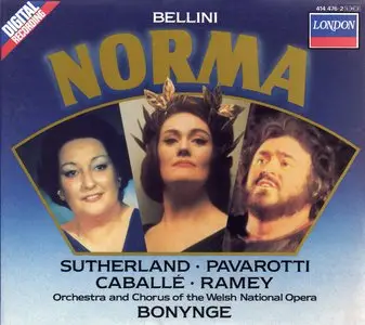 Bellini: Norma - Sutherland, Pavarotti, Caballe, Ramey [Bonynge] [3 CD] 