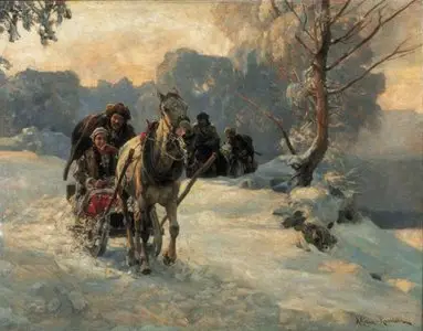 Polish artist Alfred von Wierusz Kowalski (1849-1915)