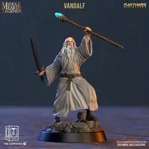 Clay Cyanide Miniatures - Gandalf and Saruman and Samwise and Legolas