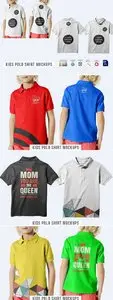 CreativeMarket - Kids Polo Shirt Mockups