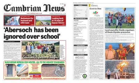 Cambrian News Arfon & Dwyfor – 24 September 2021