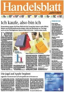 Handelsblatt vom 15 August 2013