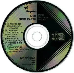 Pat Benatar - Live From Earth (1983) [Japan 1st Press]