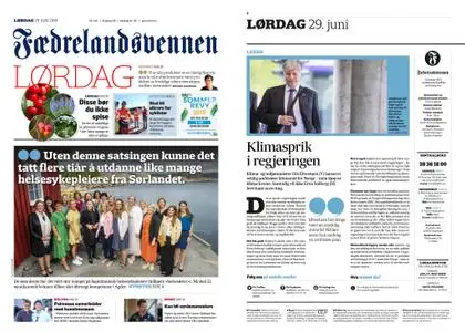 Fædrelandsvennen – 29. juni 2019