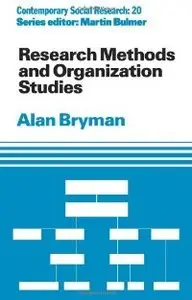 Research Methods and Organization Studies (Contemporary Social Research) (repost)