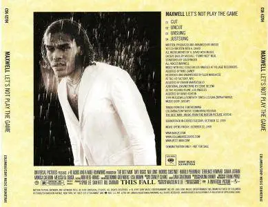Maxwell - Let's Not Play The Game (US CD5) (1999)