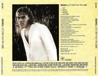 Maxwell - Let's Not Play The Game (US CD5) (1999) {Columbia} **[RE-UP]**