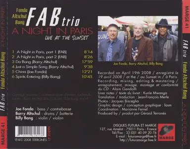 FAB Trio - A Night In Paris (2008)