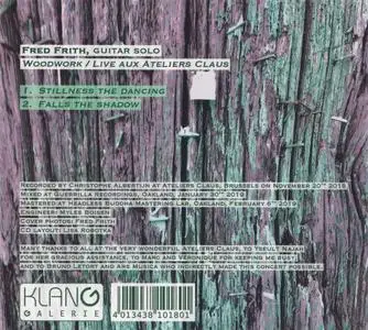 Fred Frith - Woodwork / Live At Ateliers Claus (2019) {Klanggalerie gg30}