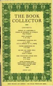 The Book Collector - Spring, 1961