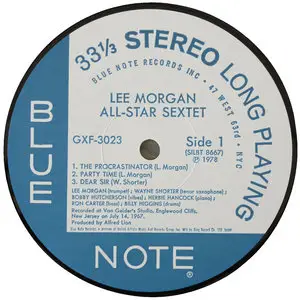 Lee Morgan - All-Star Sextet (King Records, Japan) Vinyl rip in 24 Bit/96 Khz + CD-format 