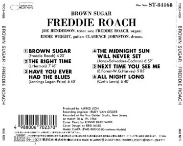 Freddie Roach - Brown Sugar (1965) [Remastered 1994]