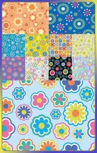 Vector pattern flowers
