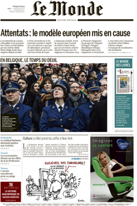 Le Monde du Vendredi 25 Mars 2016