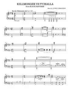 Killmonger Vs T'Challa - Ludwig Göransson (Piano Solo)