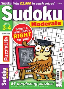 PuzzleLife Sudoku Moderate - May 2025