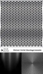 Vectors - Metal Grid Backgrounds