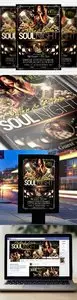 Flyer Template - Soul Night plus Facebook Cover