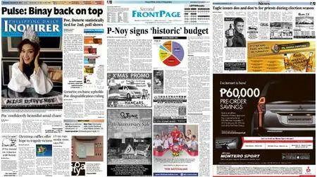 Philippine Daily Inquirer – December 23, 2015