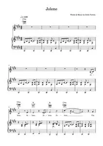 Jolene - Dolly Parton (Piano-Vocal-Guitar (Piano Accompaniment))