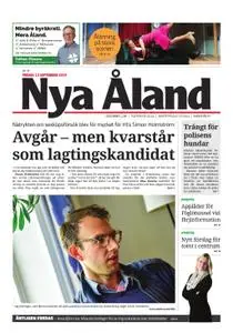 Nya Åland – 13 september 2019