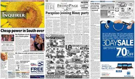 Philippine Daily Inquirer – April 14, 2012