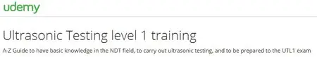 Ultrasonic Testing level 1 training