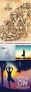 Vectors - Creative Yoga Backgrounds